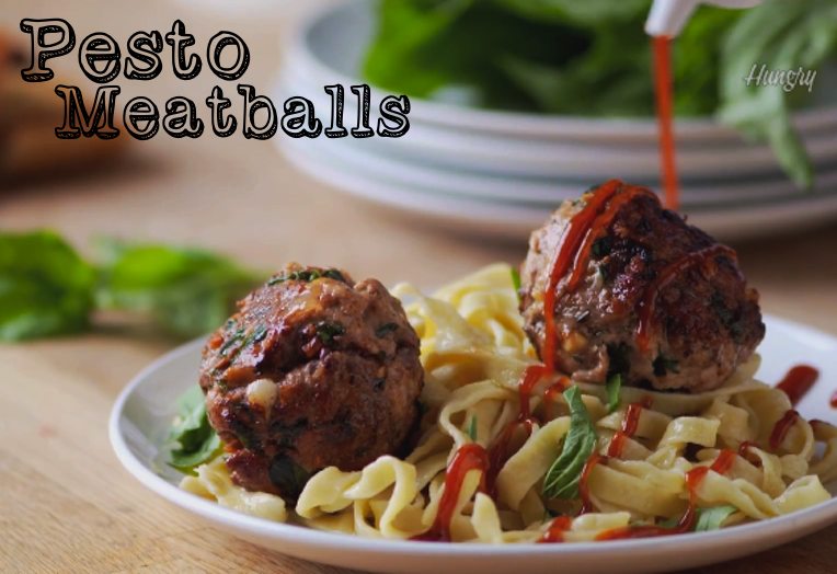 Pesto Meatballs