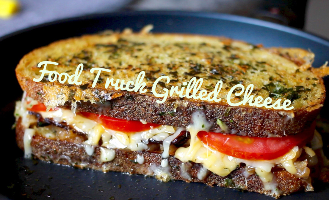 Ooey Gooey Grilled Cheese with Bacon Onion Jam